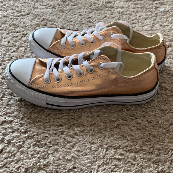 ✨ LIKE NEW Metallic Bronze Converse. - Picture 2 of 3